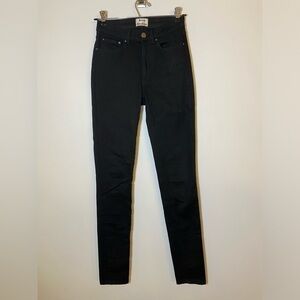 Acne Studios Size 26/32 Women’s Pin Black Mid Rise Classic Skinny Jeans